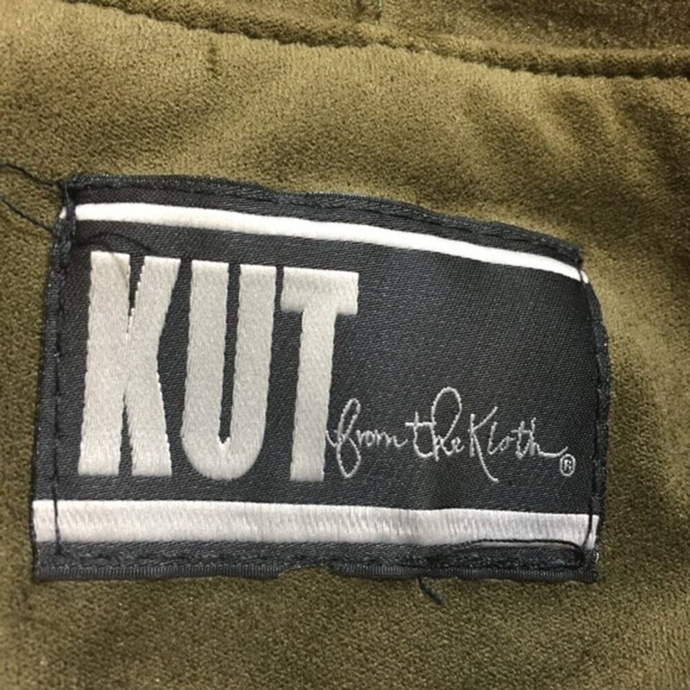KUT from the Kloth Tayanita Olive Faux Suede Jacket Size Medium - Picture 9 of 11